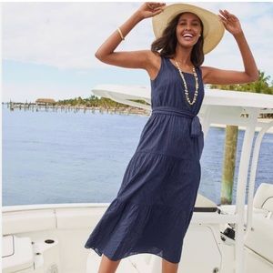 Talbots Tiered Sleeveless Midi Dress